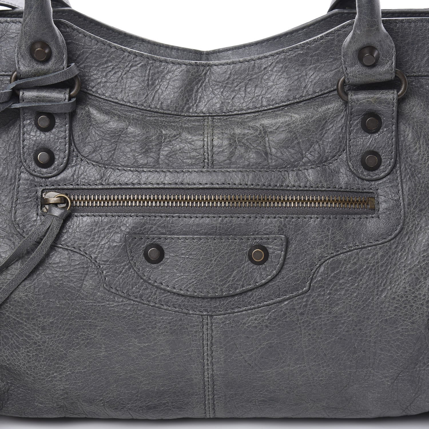 Balenciaga Agneau Classic Hardware Part Time Gris Tarmac 8 of 14
