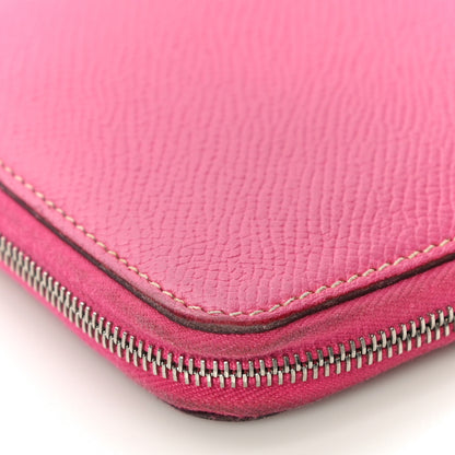 Hermes Epsom Silk'in Wallet Rose Tyrien 9 of 17