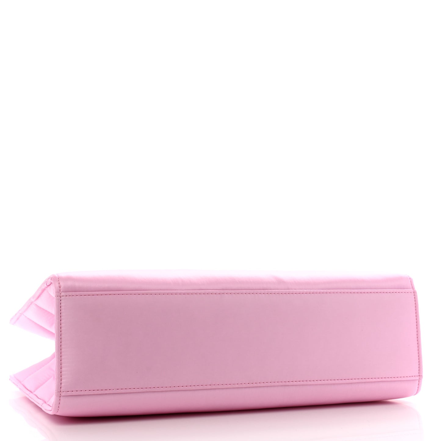 Nylon Medium Puff Shopping Bag Bubblegum