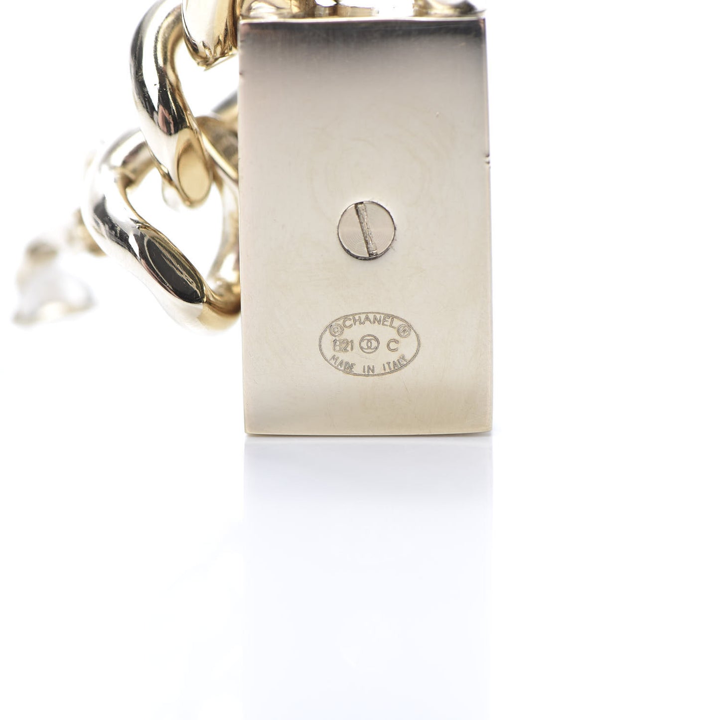 Crystal Dog Tag Charm Earrings Gold