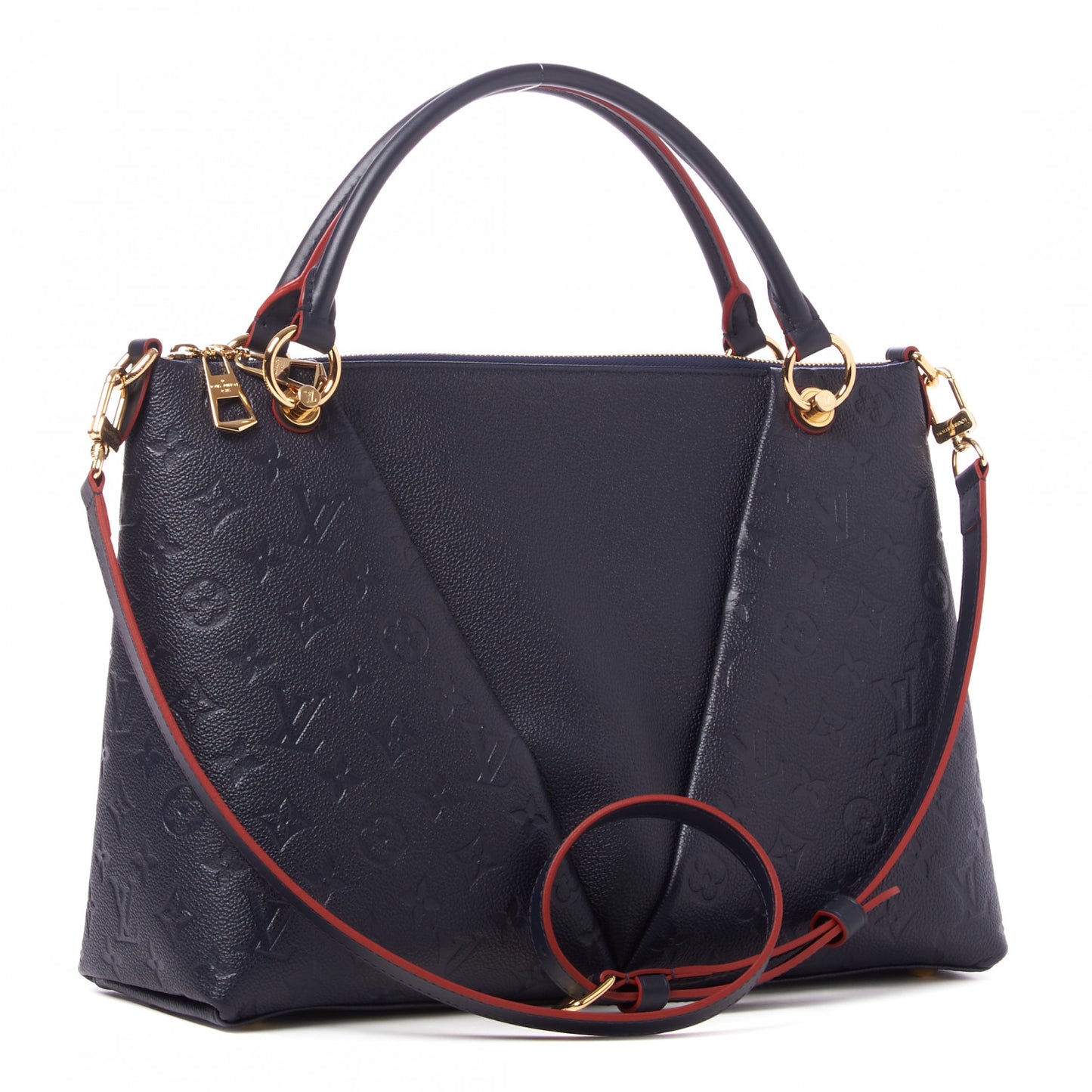 Empreinte V Tote MM Marine Rouge