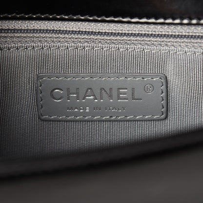 Chanel Glazed Calfskin Medium Boy Flap Black 6 of 11