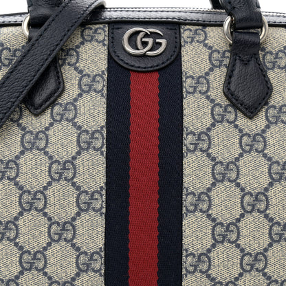 Gucci GG Supreme Monogram Web Small Ophidia Top Handle Bag Beige Blue 8 of 11