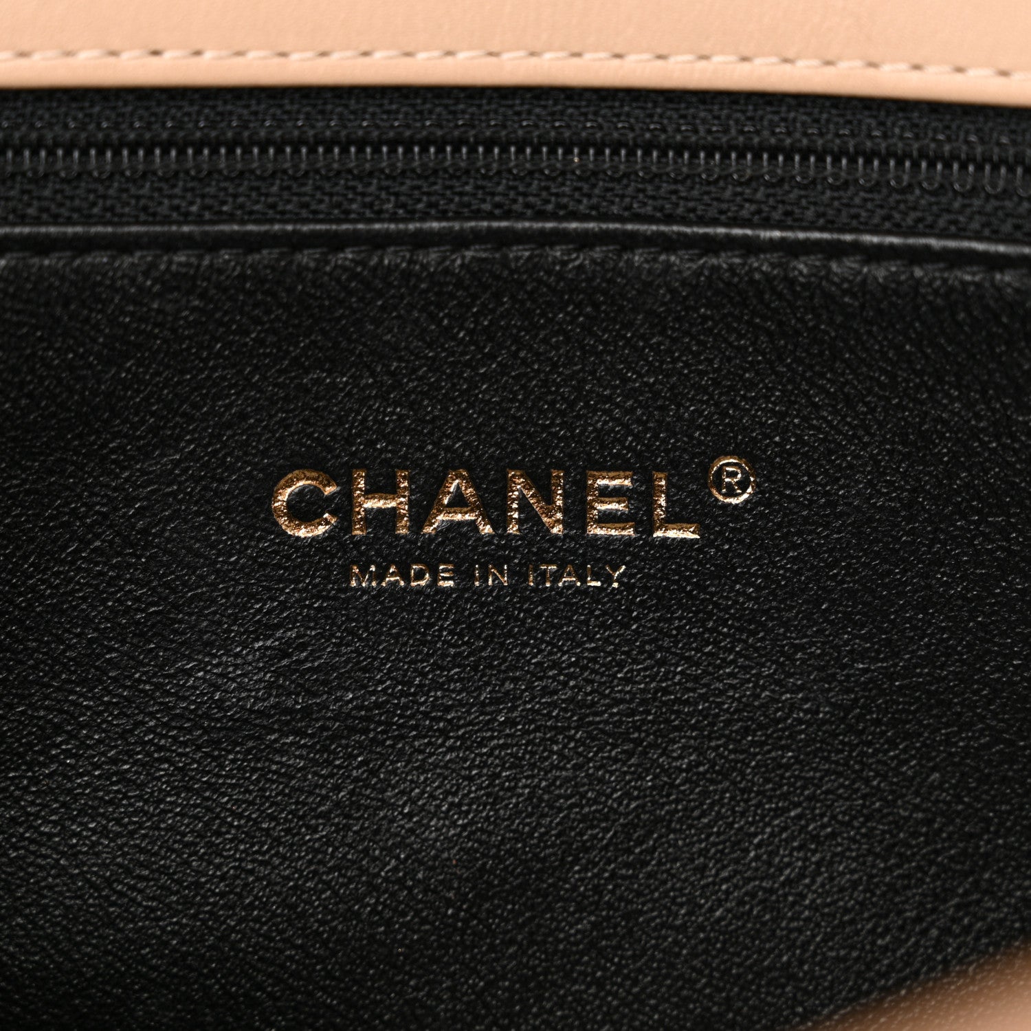 Chanel Caviar Quilted Medium CC Filigree Flap Beige Black 6 of 12