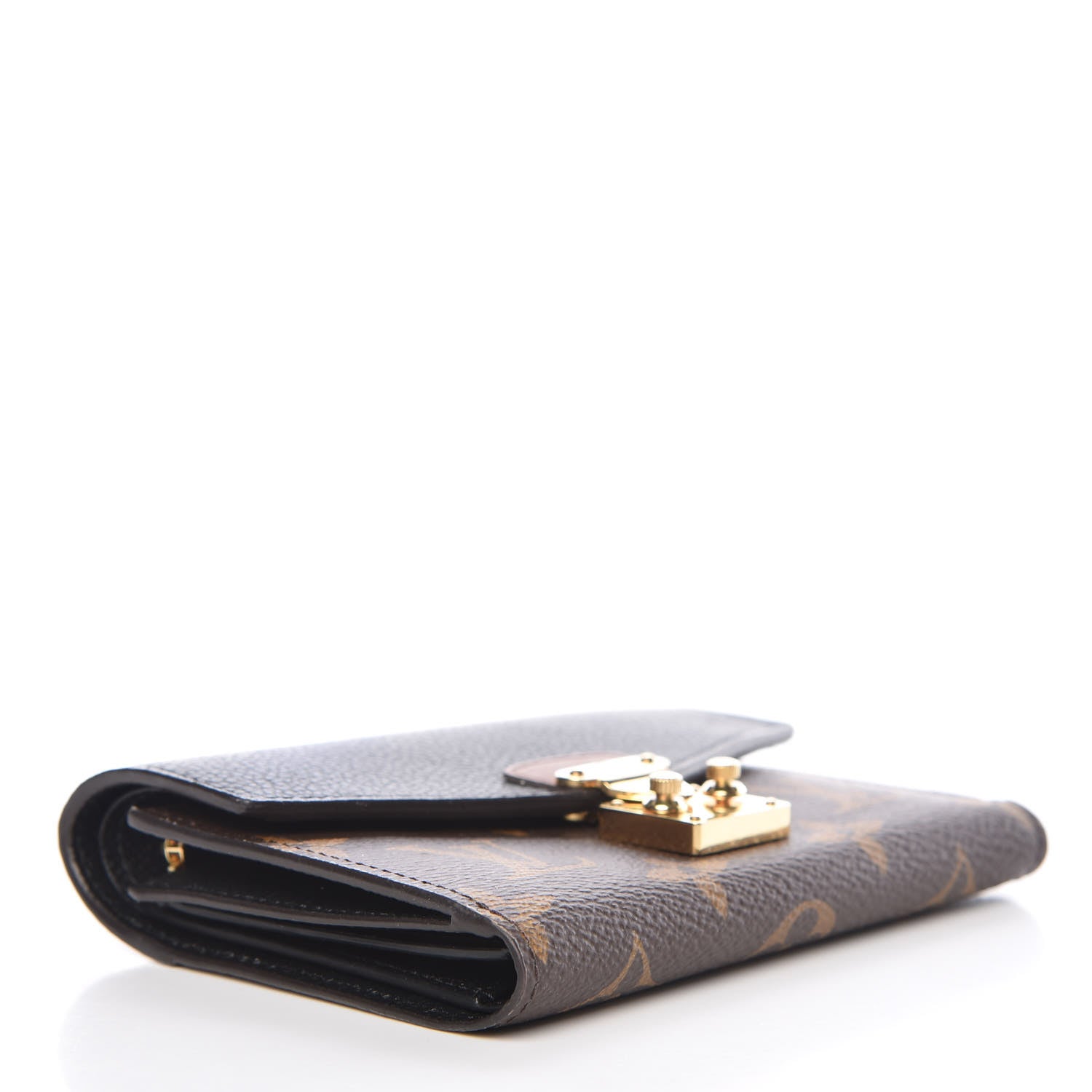 Louis Vuitton Monogram Pallas Compact Wallet NM Black 4 of 8
