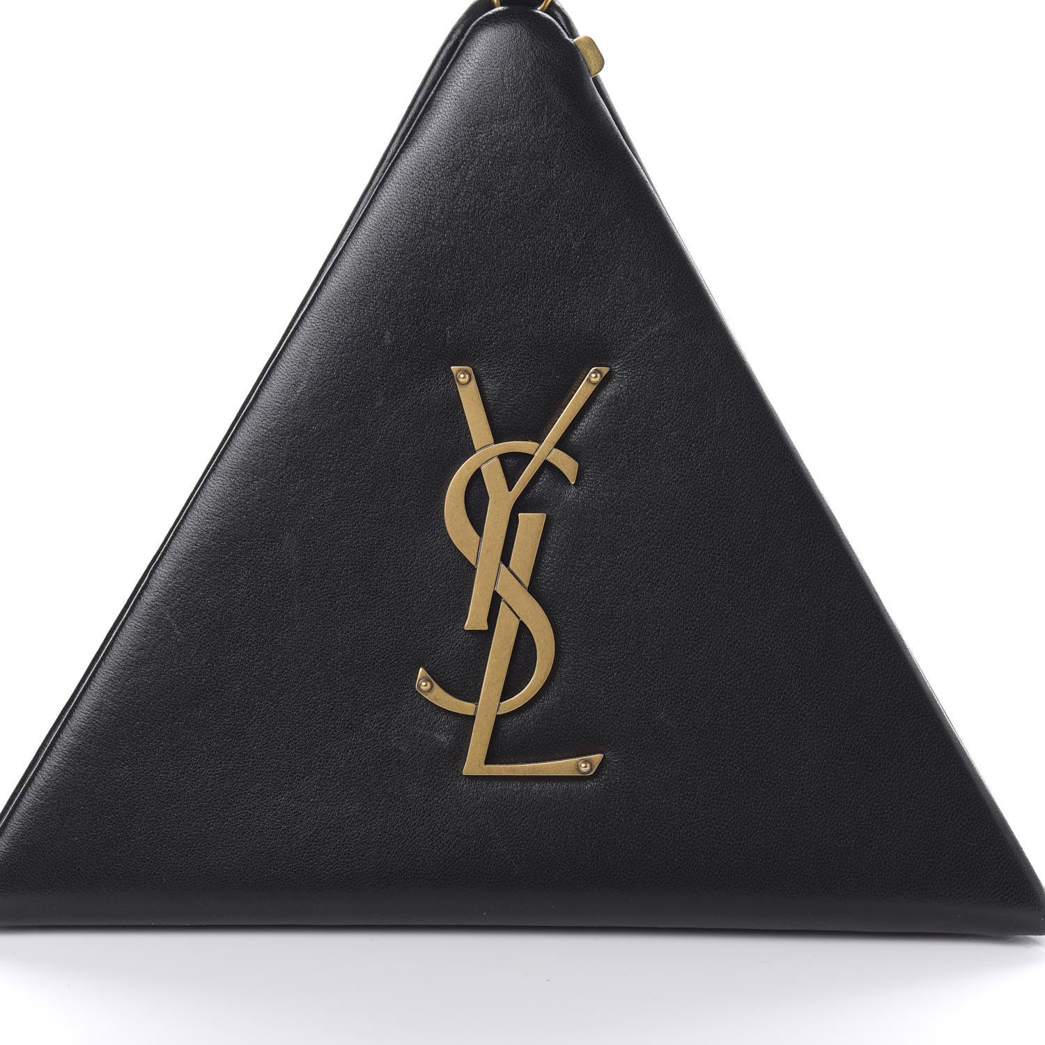 Saint Laurent Lambskin Pyramid Clutch Black 10 of 10