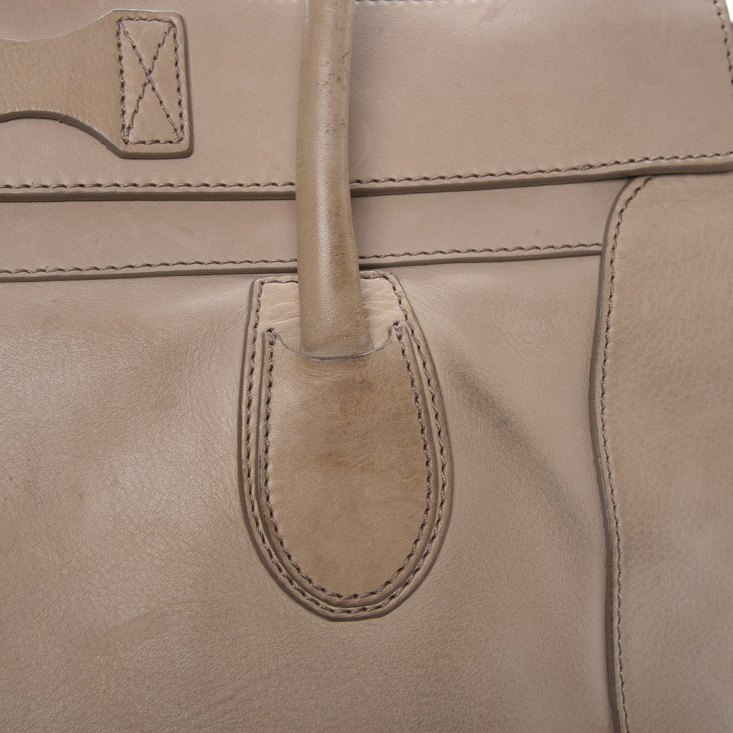 Celine Drummed Calfskin Medium Luggage Camel 16 of 21