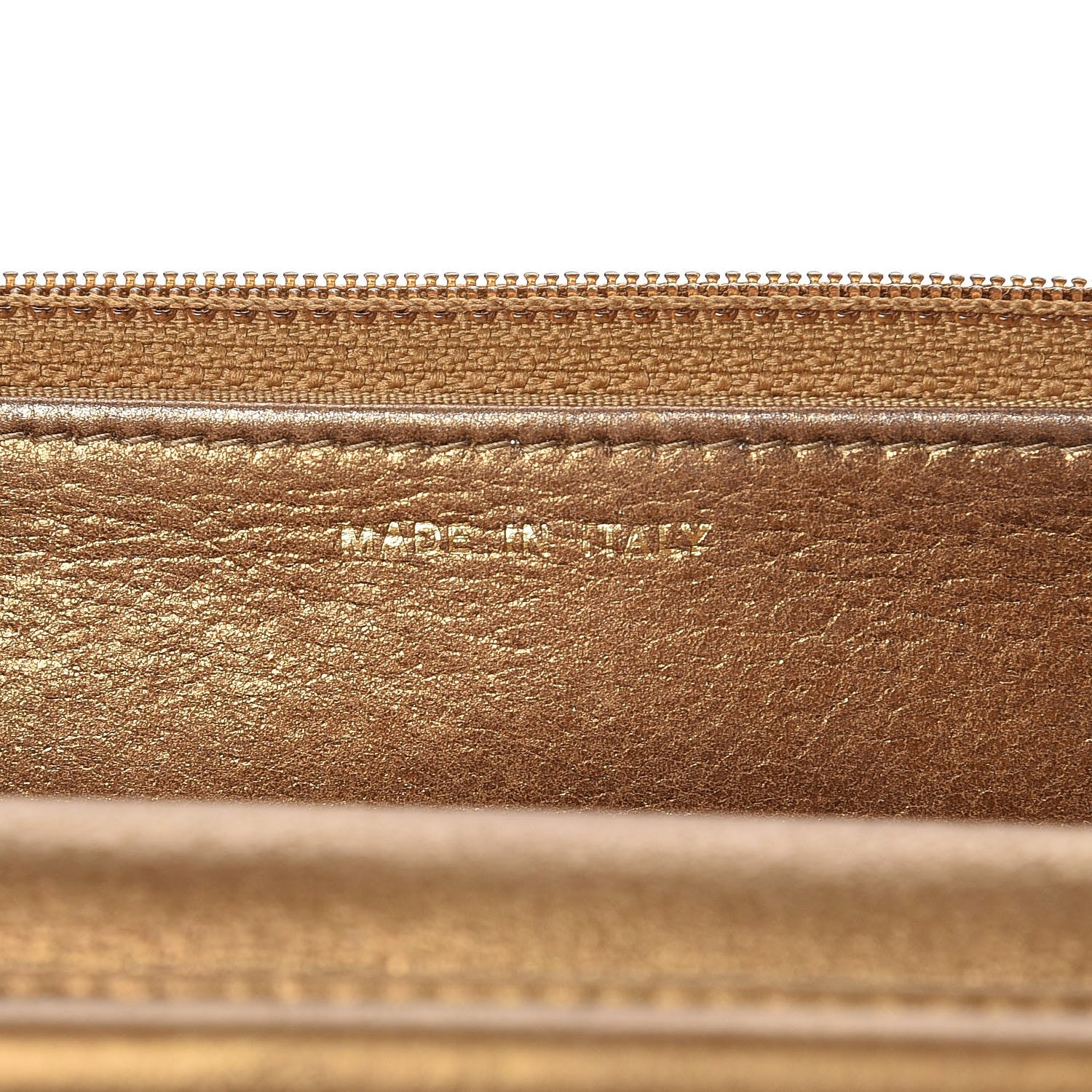 Chanel Metallic Lambskin Timeless Wallet on Chain WOC Gold 6 of 9