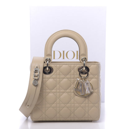 Christian Dior Lambskin Cannage Small My ABCDior Lady Dior Beige 11 of 11