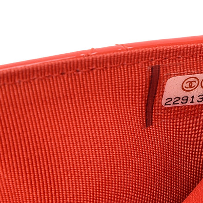 Chanel Patent Quilted Wallet On Chain WOC Red 8 of 10