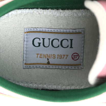 Gucci Canvas Web Womens 1977 Tennis Sneakers 37 Wild Rose Mystic White 7 of 7