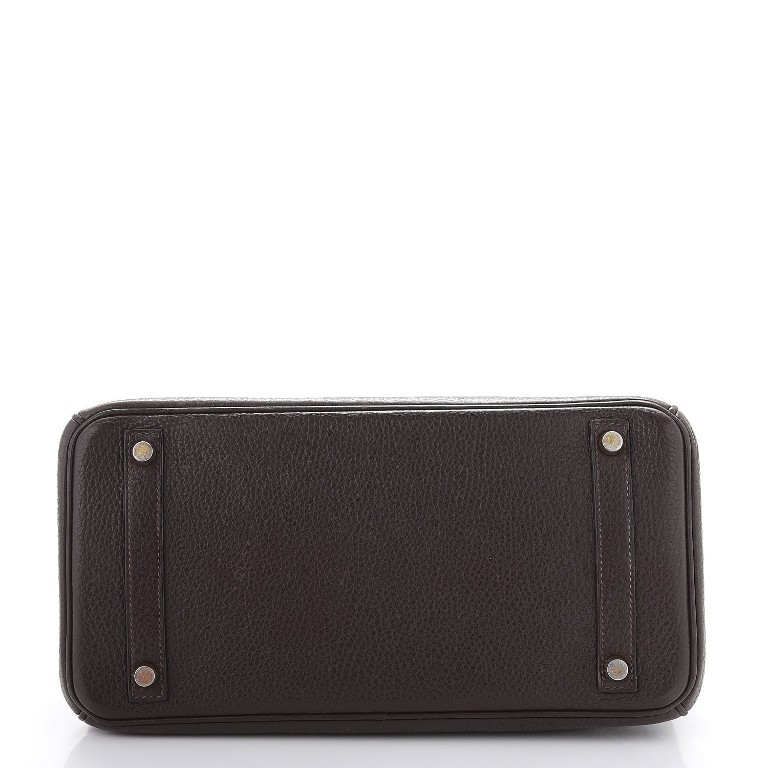 Hermes Taurillon Clemence Birkin 30 Chocolate 6 of 48