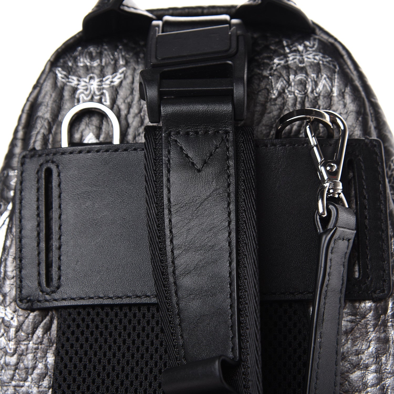 MCM Gradation Visetos Trey 4-in-1 Sling Backpack Silver 13 of 14