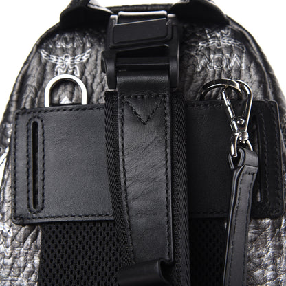 MCM Gradation Visetos Trey 4-in-1 Sling Backpack Silver 13 of 14
