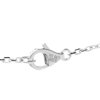 Cartier 18K White Gold Diamond Interlocking LOVE Paved Necklace 5 of 6