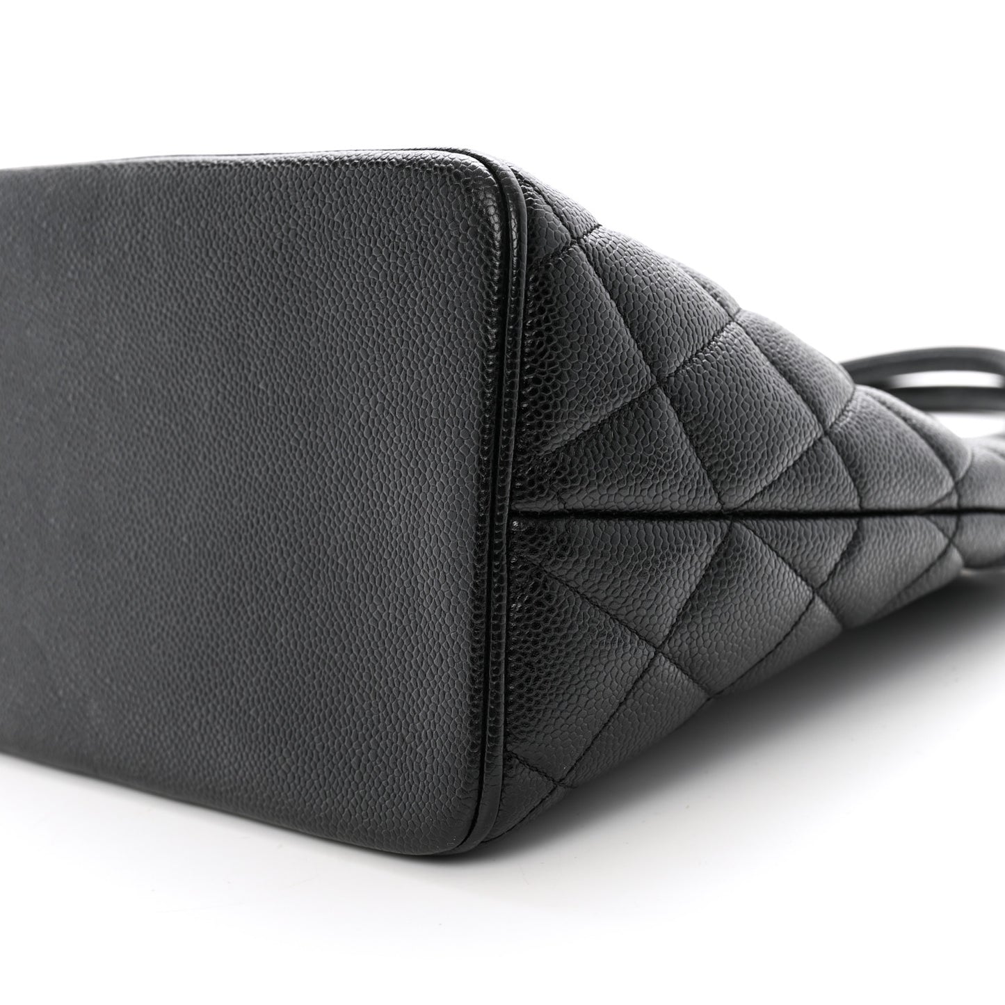 Caviar Quilted Medallion Tote Black