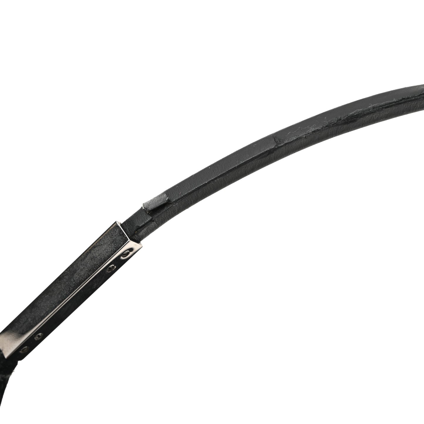 Suede Logo Shoulder Bag Black