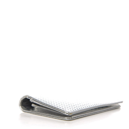 Chanel Metallic Patent Calfskin Embossed CC Yen Wallet Silver 3 of 10