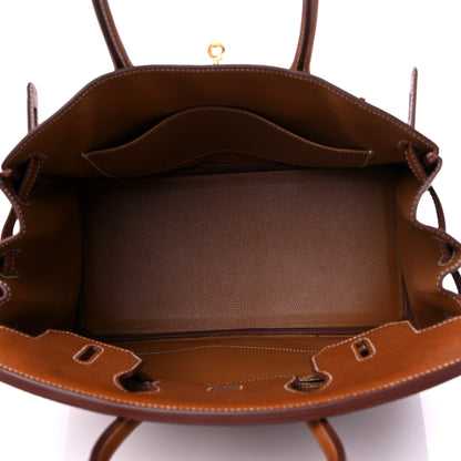 Hermes Natural Barenia Faubourg Birkin 30 Fauve 5 of 16