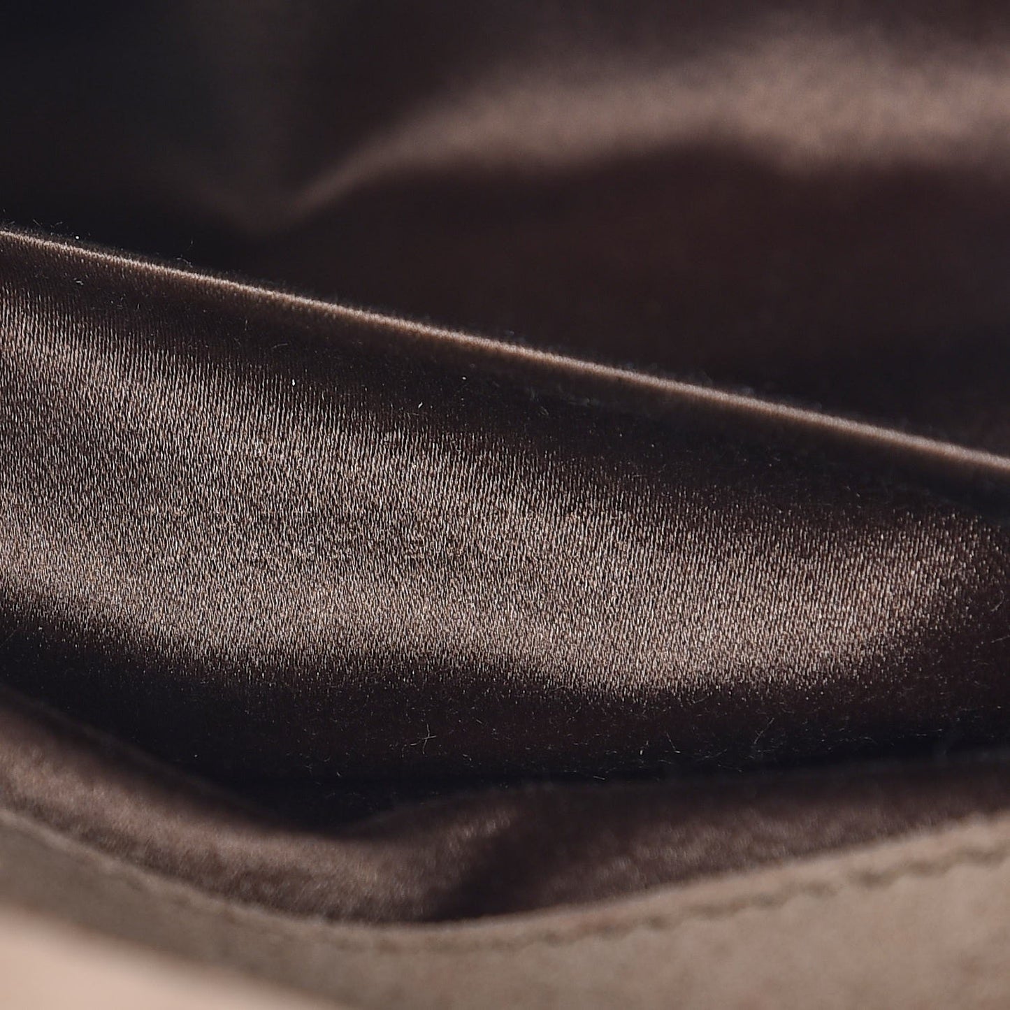 Metallic Crackled Calfskin Large Belle De Jour Clutch Bronze