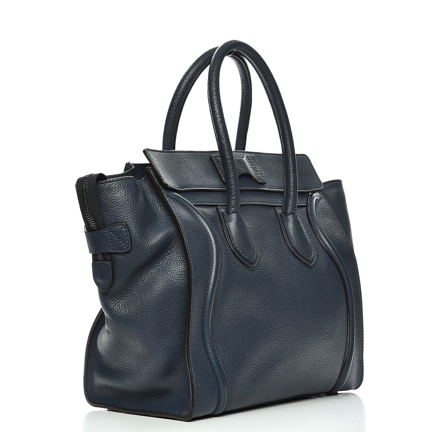 Drummed Calfskin Mini Luggage Orage