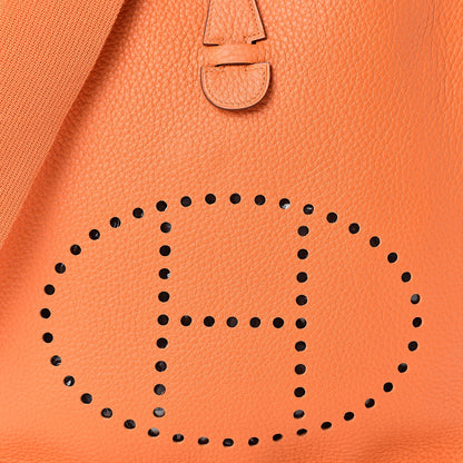Hermes Taurillon Clemence Evelyne II PM Orange 8 of 10