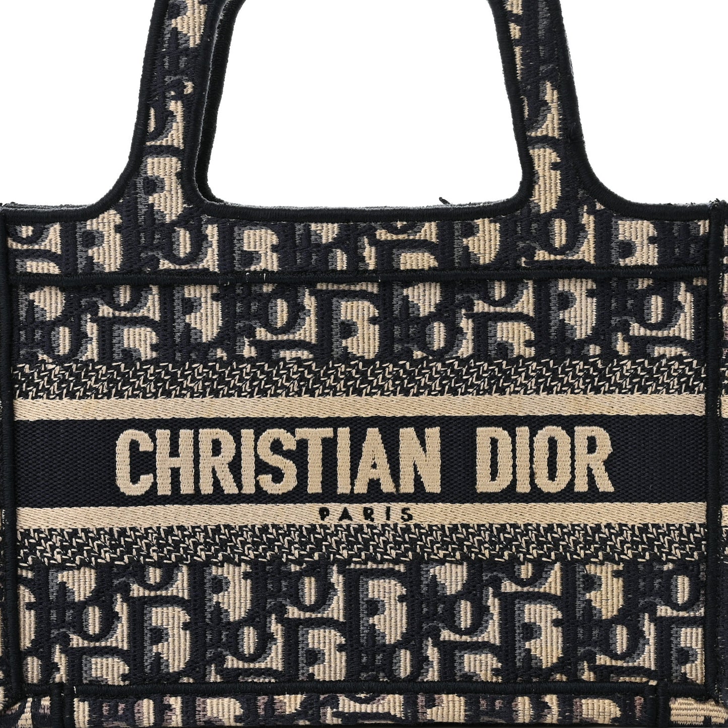 Oblique Mini Book Tote Blue Multicolor