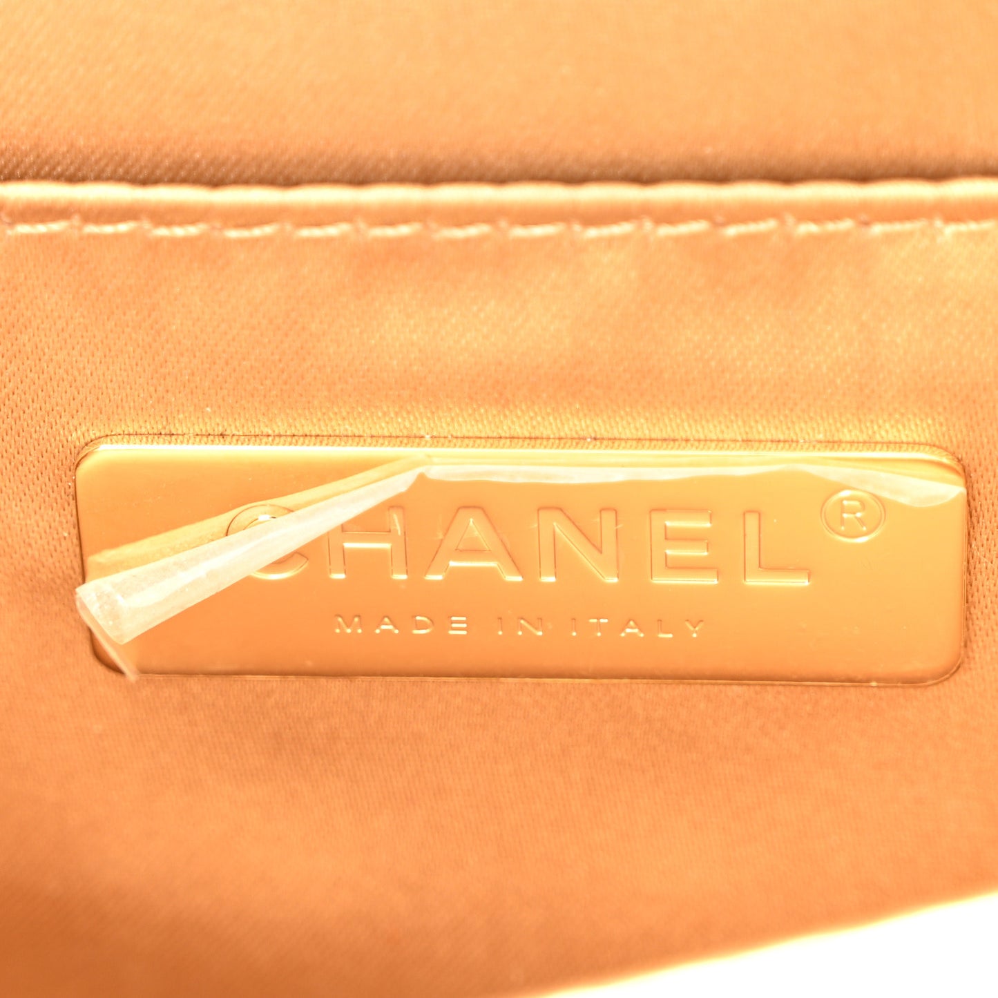 Metallic Calfskin Cocallover Square Flap Gold