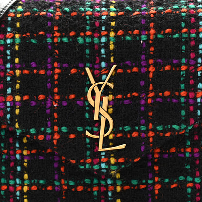 Saint Laurent Tweed Toy Loulou Shoulder Bag Black 9 of 12