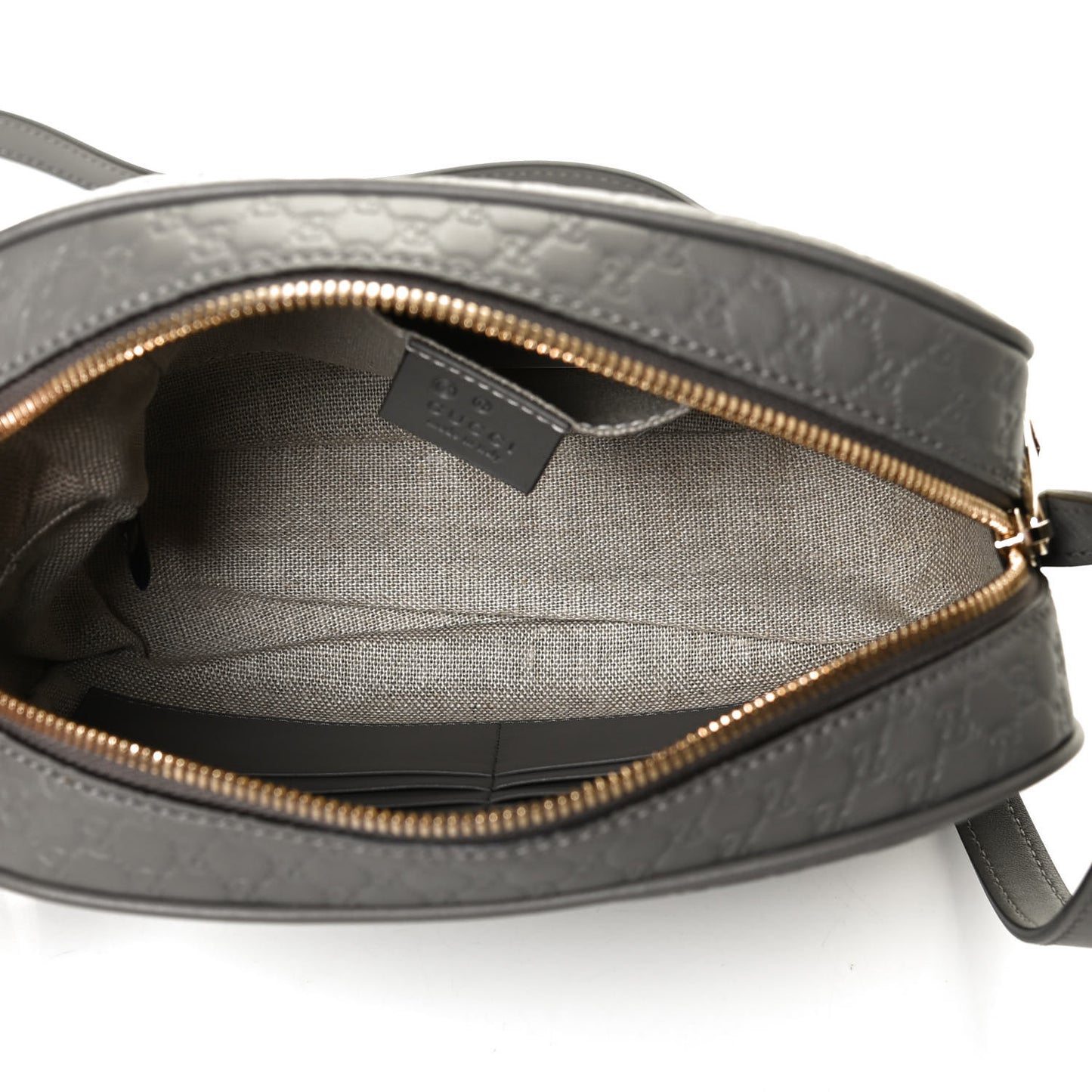 Microguccissima Mini Bree Messenger Bag Grey