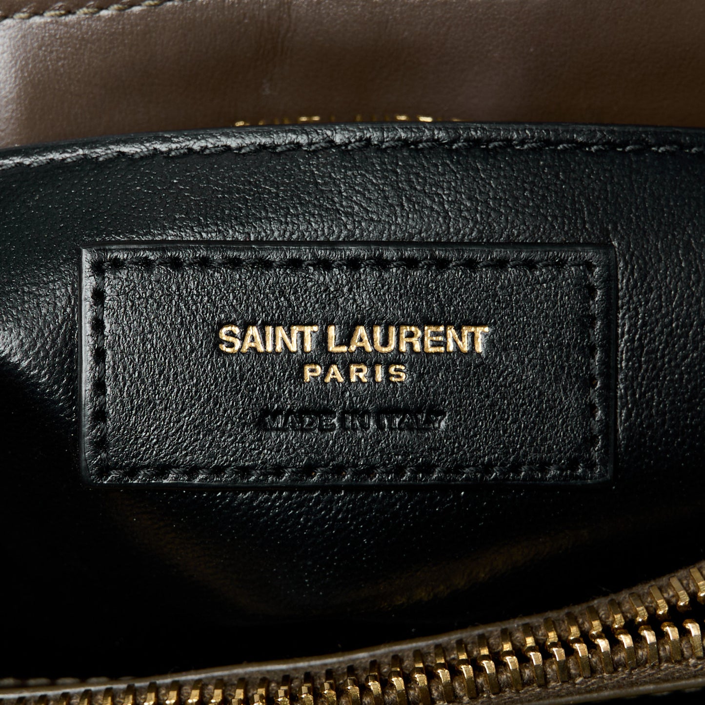 Calfskin Y Quilted Monogram Small Loulou Chain Satchel Soil Brown