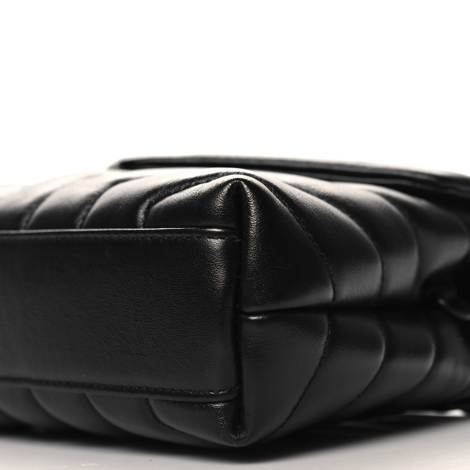 Saint Laurent Calfskin Y Quilted Monogram Monochrome Toy Loulou Crossbody Bag Black 10 of 11