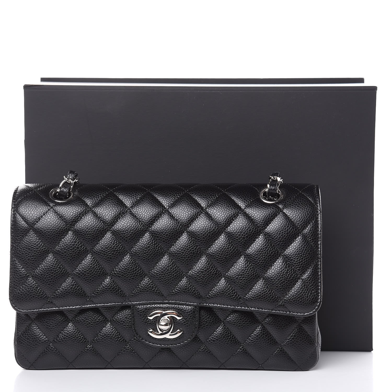 Chanel Caviar Quilted Medium Double Flap Black 10 of 10