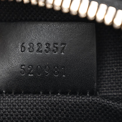 Gucci GG Supreme Monogram Appia Calfskin Web Small Camera Messenger Bag Black Grey 7 of 11