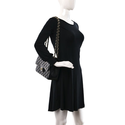 Chanel Caviar Quilted Jumbo Double Flap Black 2 of 9