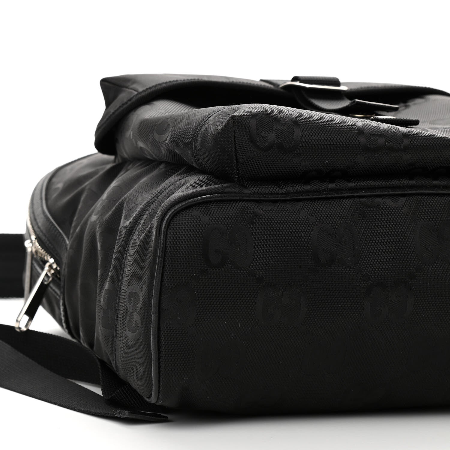 Gucci Econyl Nylon Monogram Off The Grid Backpack Black 9 of 10