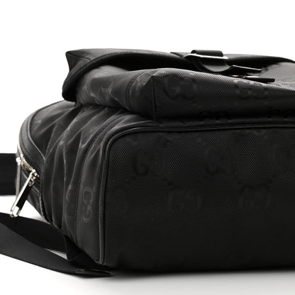 Gucci Econyl Nylon Monogram Off The Grid Backpack Black 9 of 10