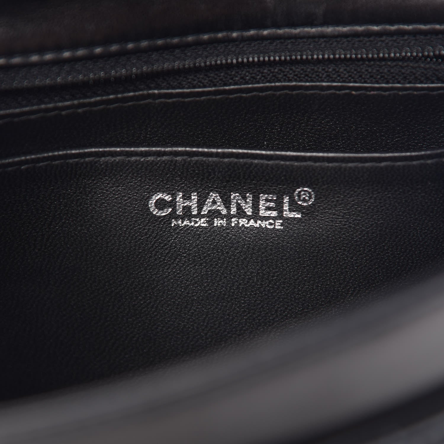 Chanel Lambskin Patent Chocolate Bar Flap Black White 7 of 10