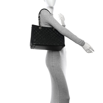 Chanel Caviar Quilted Grand Shopping Tote GST Black 2 of 10