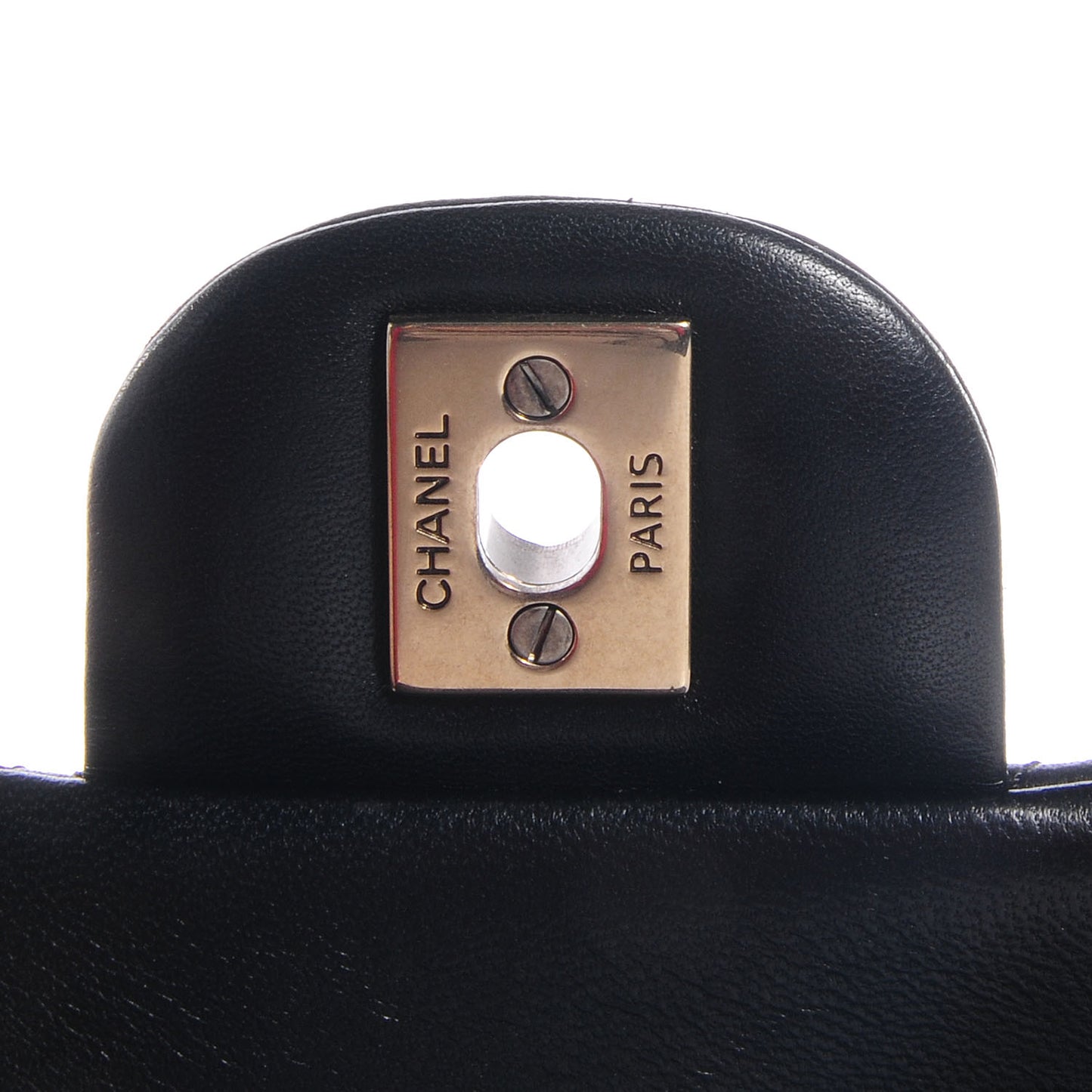 Lambskin Quilted Mini Square Flap Black