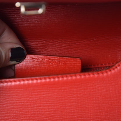 Givenchy Textured Calfskin Mini Pandora Box Crossbody Bag Red 7 of 18