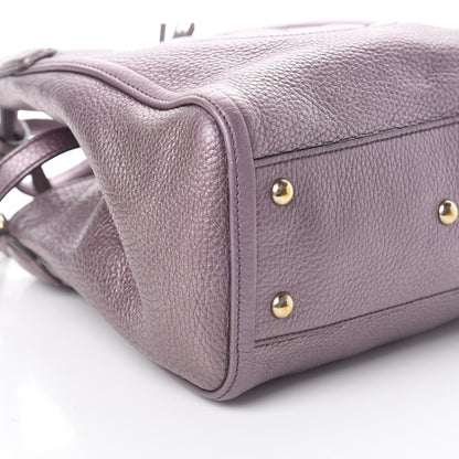 Gucci Metallic Pebbled Calfskin Small Soho Shoulder Bag Purple 5 of 8