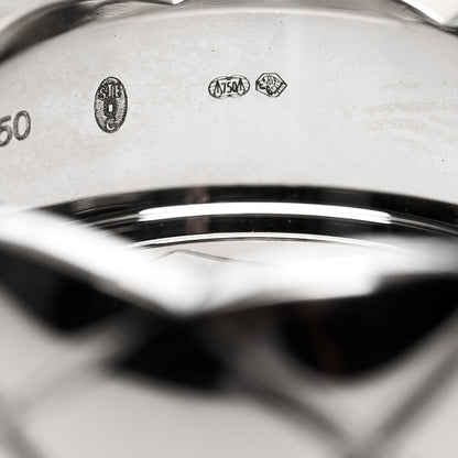 Chanel 18K White Gold Large Coco Crush Ring 63 10.25 5 of 8