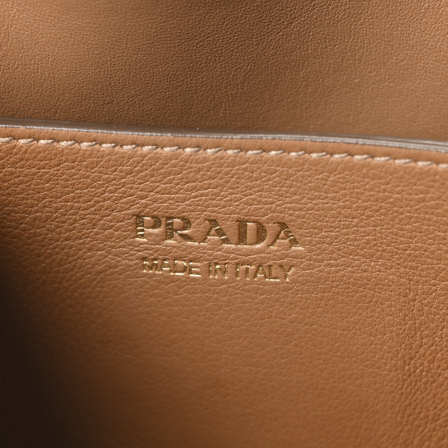 Soft Grained Calfskin Vitello Daino Small Buckle Bag Caramello