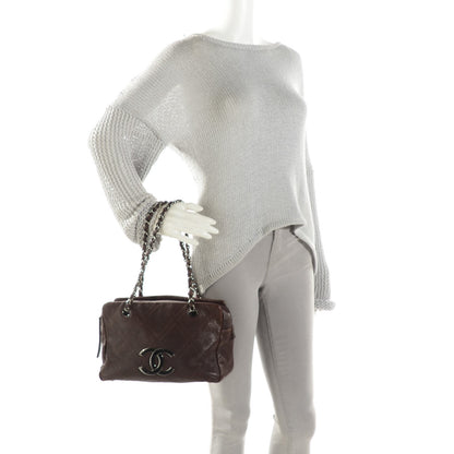 Chanel Calfskin Small Diamond Stitch Tote Brown 2 of 7