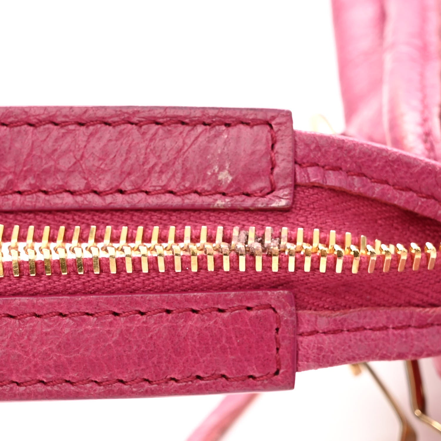 Balenciaga Agneau Classic Gold Hardware S City Rose Dahlia 11 of 12