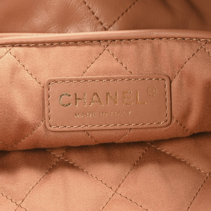 Chanel Shiny Calfskin Quilted Chanel 22 Brown 7 of 11