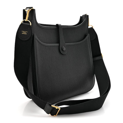 Hermes Taurillon Clemence Evelyne III PM Black 3 of 10