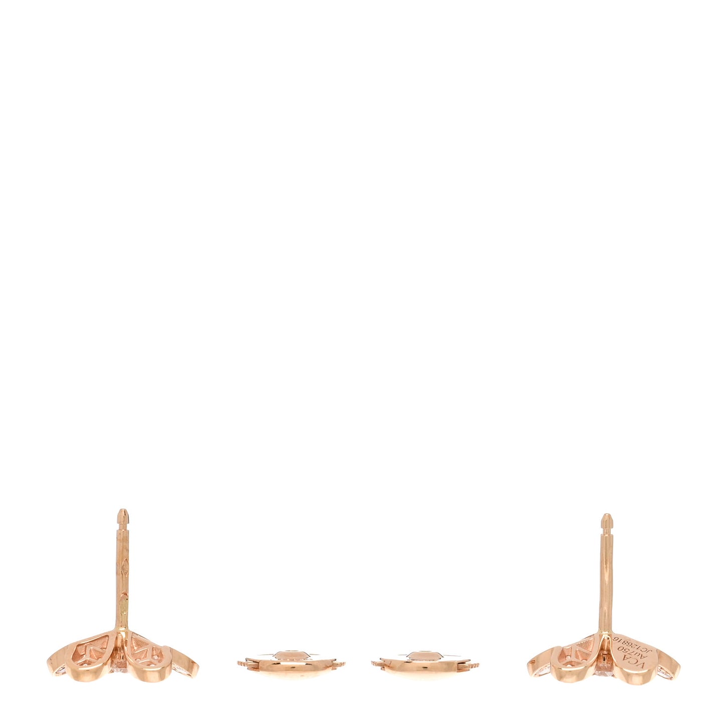 18K Rose Gold Diamond Mini Frivole Pave Earrings