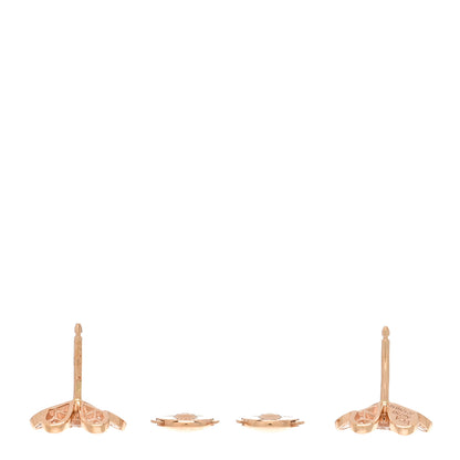 Van Cleef & Arpels 18K Rose Gold Diamond Mini Frivole Pave Earrings 3 of 5